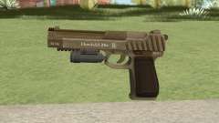 Pistol .50 GTA V (Army) Flashlight V1 para GTA San Andreas
