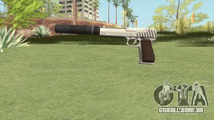 Pistol .50 GTA V (OG Silver) Suppressor V1 para GTA San Andreas