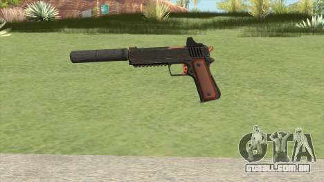 Heavy Pistol GTA V (Orange) Suppressor V1 para GTA San Andreas