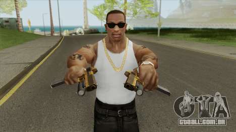 Heavy Pistol GTA V (Gold) Flashlight V2 para GTA San Andreas