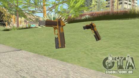 Heavy Pistol GTA V (Gold) Flashlight V2 para GTA San Andreas