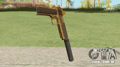 Heavy Pistol GTA V (Gold) Suppressor V1 para GTA San Andreas