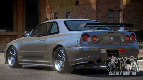 Nissan Skyline R34 LT PJ1 para GTA 4