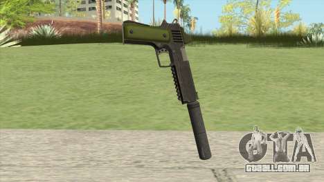 Heavy Pistol GTA V (Green) Suppressor V1 para GTA San Andreas