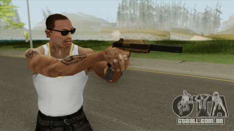 Heavy Pistol GTA V (Gold) Suppressor V2 para GTA San Andreas