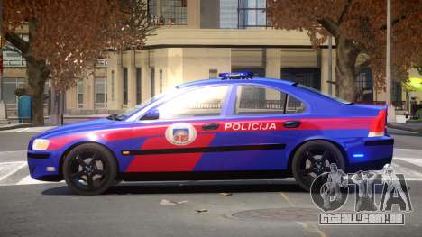 Volvo S60R Police V1.0 para GTA 4