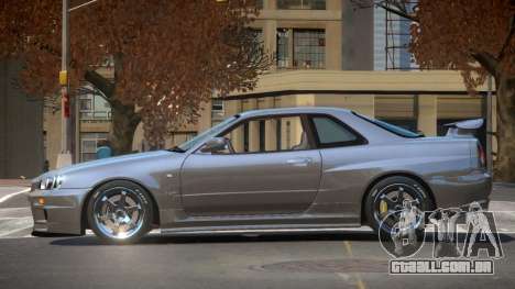 Nissan Skyline R34 LT PJ1 para GTA 4