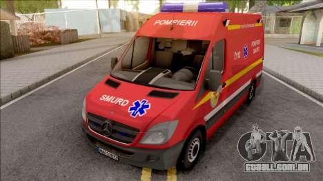 Mercedes-Benz Sprinter 2011 Autospeciala SMURD para GTA San Andreas