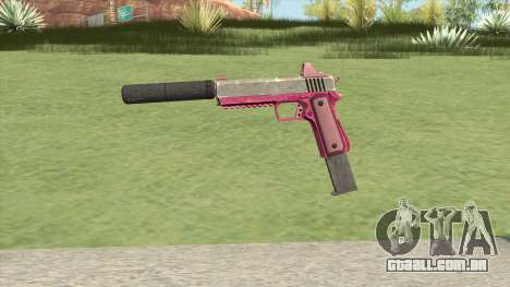 Heavy Pistol GTA V (Pink) Suppressor V2 para GTA San Andreas