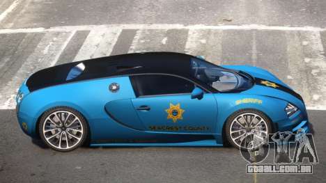 Bugatti Veryon Police V1.1 para GTA 4