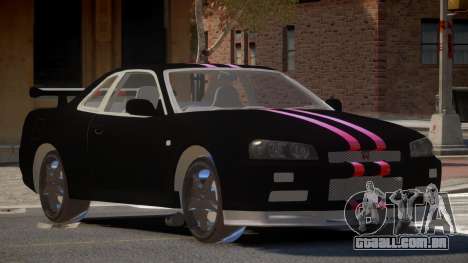 Nissan Skyline R34 SR para GTA 4