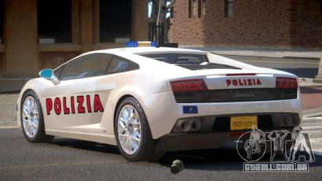 Lambo Gallardo SR Police para GTA 4