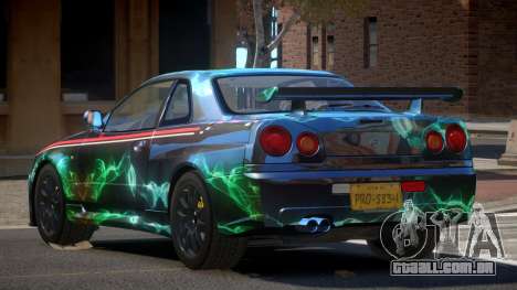 Nissan Skyline GT-R R34 Qz PJ5 para GTA 4