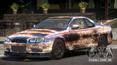 Nissan Skyline GT-R R34 Qz PJ2 para GTA 4