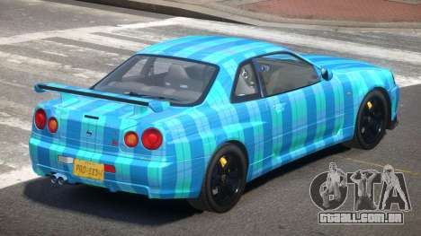 Nissan Skyline R34 E-Style PJ5 para GTA 4