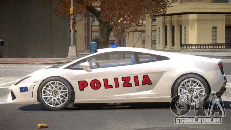 Lambo Gallardo SR Police para GTA 4