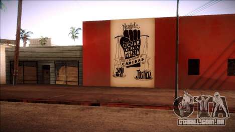 Mural de Mandela sobre a pobreza para GTA San Andreas