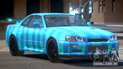 Nissan Skyline R34 E-Style PJ5 para GTA 4