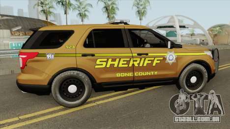 Ford Explorer 2012 (Bone County Sheriff) para GTA San Andreas