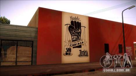 Mural de Mandela sobre a pobreza para GTA San Andreas