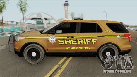 Ford Explorer 2012 (Bone County Sheriff) para GTA San Andreas