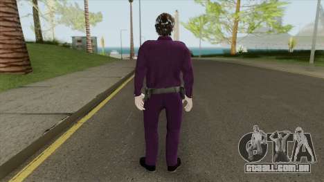 Purple Policeman (HQ) para GTA San Andreas