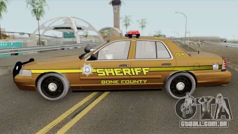 Ford Crown Victoria 2011 (Bone County Sheriff) para GTA San Andreas