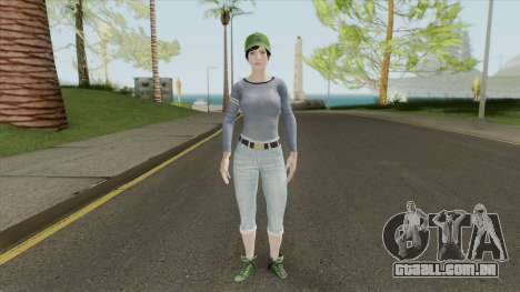 PUBG Female Skin (Varsity Jacket Outfit) para GTA San Andreas