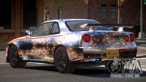 Nissan Skyline GT-R R34 Qz PJ2 para GTA 4