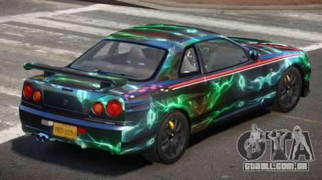 Nissan Skyline GT-R R34 Qz PJ5 para GTA 4