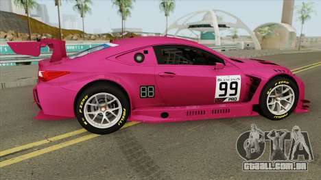 Lexus RC-F GT3 (RHA) para GTA San Andreas
