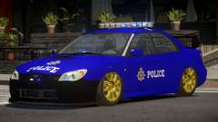 Subaru Impreza RS Police para GTA 4