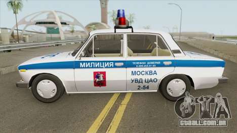 VAZ 2106 DPS (Polícia de Moscou) para GTA San Andreas