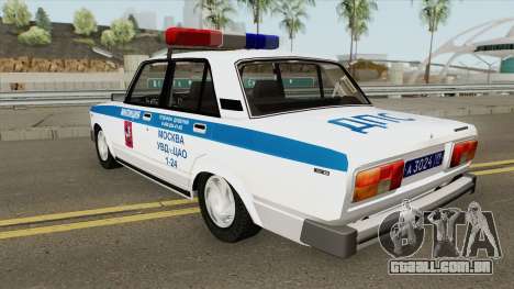 VAZ 2105 DPS (Polícia de Moscou) para GTA San Andreas