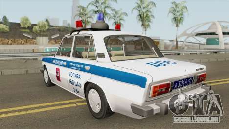 VAZ 2106 DPS (Polícia de Moscou) para GTA San Andreas