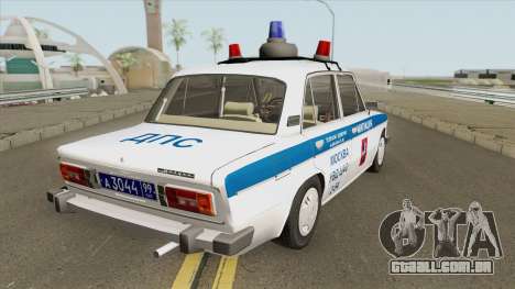 VAZ 2106 DPS (Polícia de Moscou) para GTA San Andreas