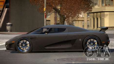 Koenigsegg CCXR R-Tuning para GTA 4