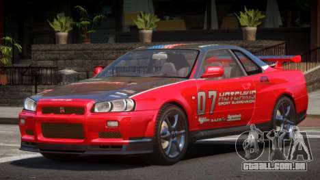 Nissan Skyline R34 GT-Style PJ4 para GTA 4