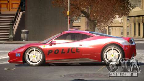 Ferrari 458 TR Police para GTA 4