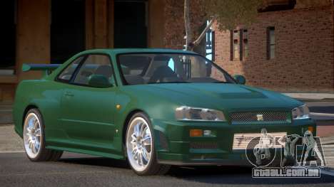 Nissan Skyline R34 GTR V1.0 para GTA 4