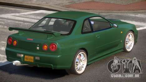 Nissan Skyline R34 GTR V1.0 para GTA 4