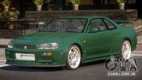 Nissan Skyline R34 GTR V1.0 para GTA 4