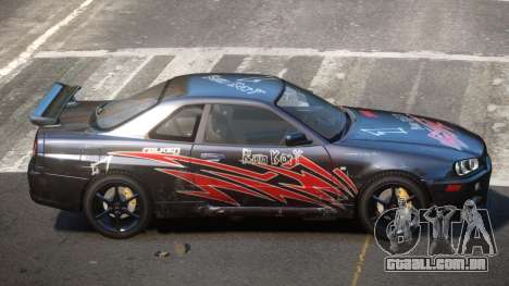 Nissan Skyline R34 GT-Style PJ6 para GTA 4