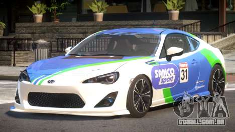 Subaru BRZ GT Sport PJ2 para GTA 4