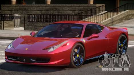 Ferrari 458 Italia GT para GTA 4
