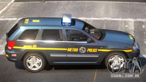 Jeep Grand Cherokee Police V1.1 para GTA 4