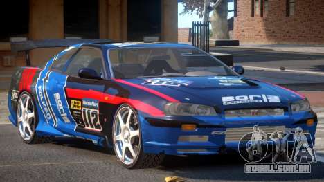 Nissan Skyline R34 BS PJ6 para GTA 4