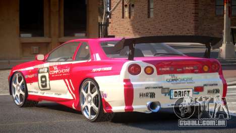 Nissan Skyline R34 BS PJ4 para GTA 4