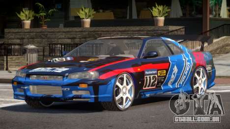 Nissan Skyline R34 BS PJ6 para GTA 4