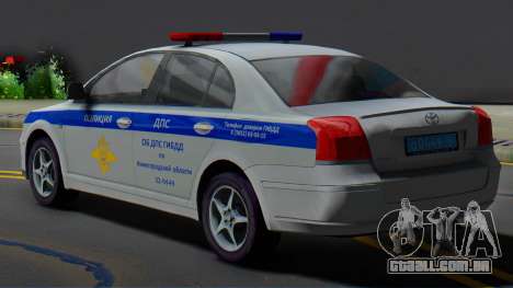 Toyota Avensis SOBRE a polícia de trânsito para GTA San Andreas